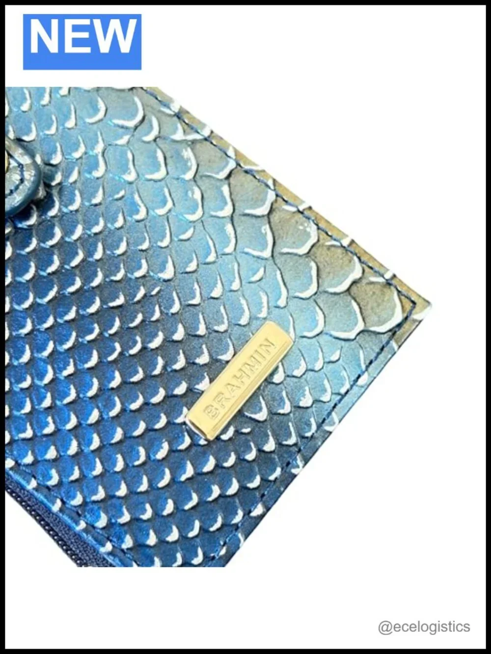 Genuine Leather Credit Card Wallet with ID Window and 10 Slots